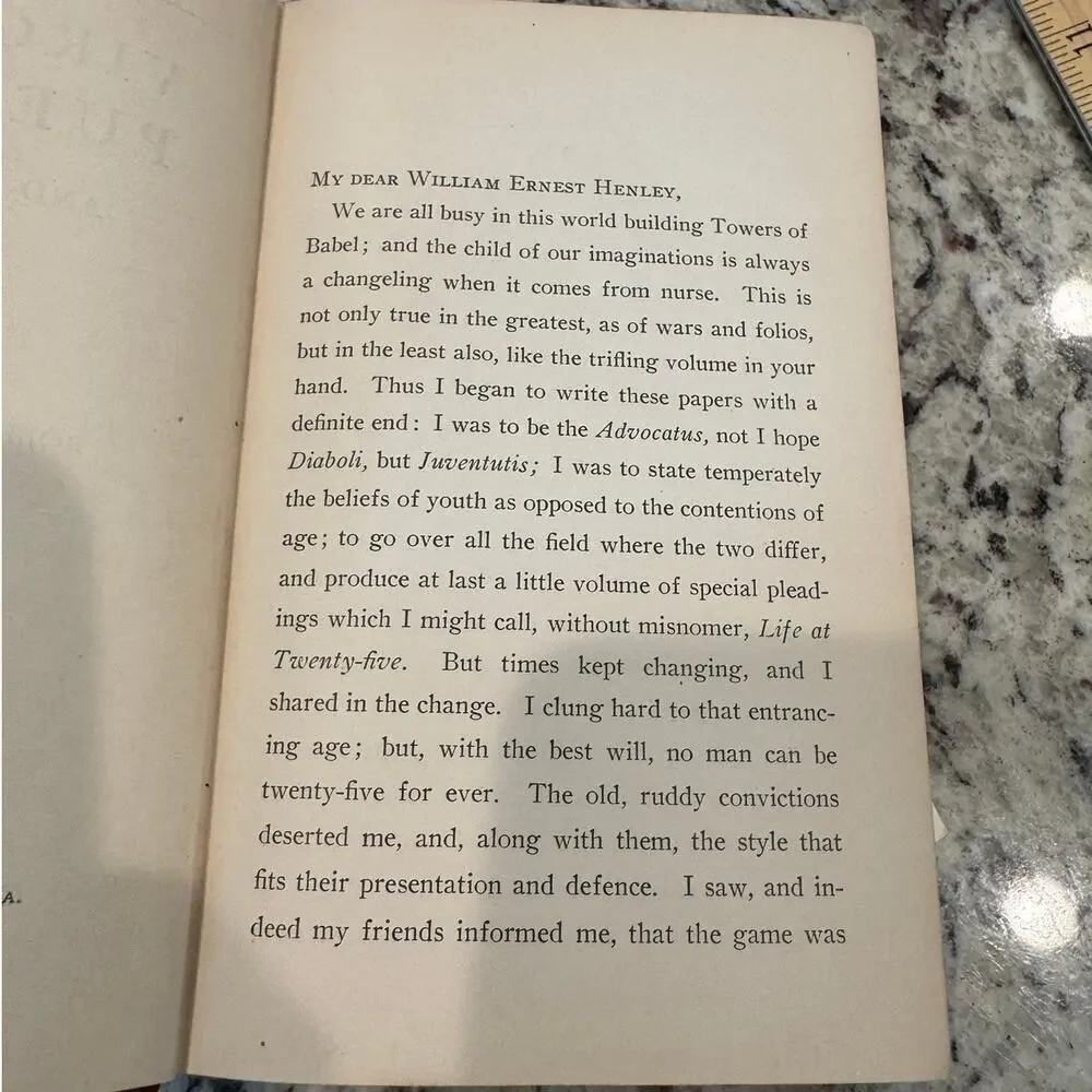 Virginibus Puerisque & Other Papers Biographical Ed Robert Louis Stevenson‎ 1905